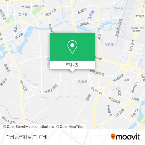广州龙华鞋材厂地图