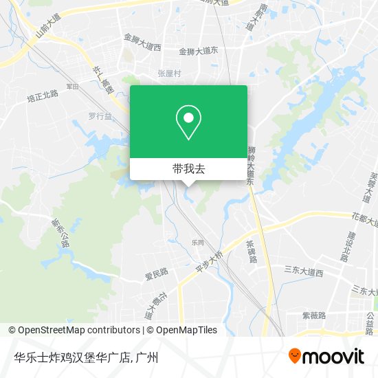 华乐士炸鸡汉堡华广店地图