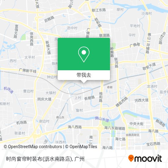 时尚窗帘时装布(沥水南路店)地图
