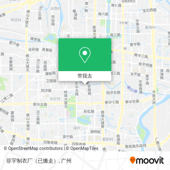 菲宇制衣厂（已搬走）地图