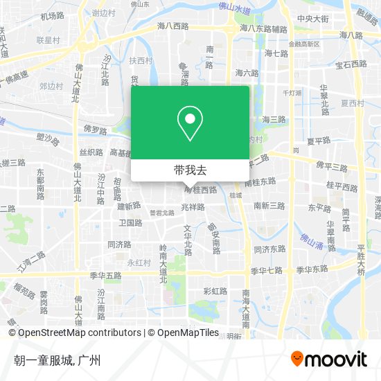 朝一童服城地图