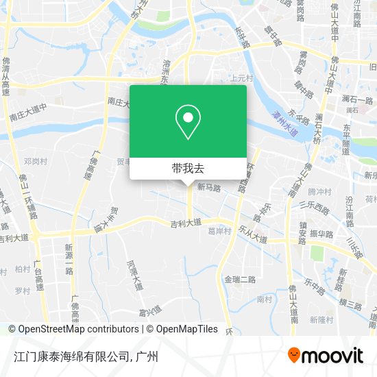 江门康泰海绵有限公司地图