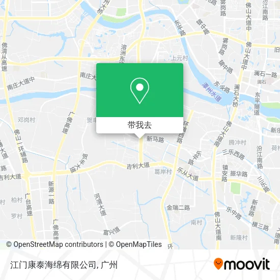 江门康泰海绵有限公司地图