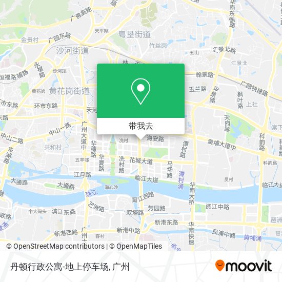 丹顿行政公寓-地上停车场地图