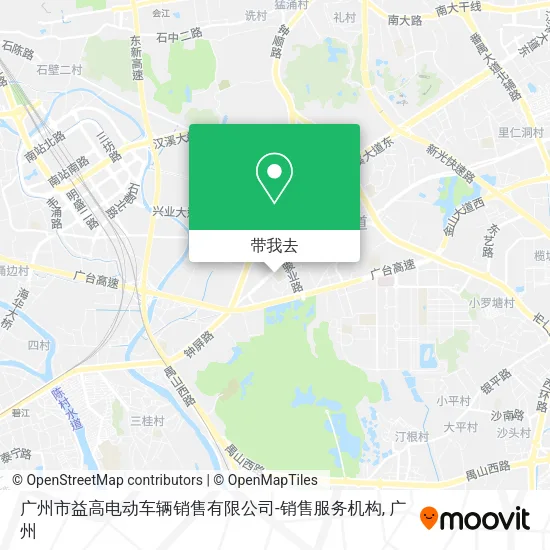 广州市益高电动车辆销售有限公司-销售服务机构地图
