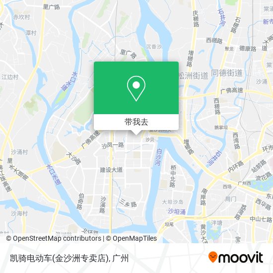 凯骑电动车(金沙洲专卖店)地图