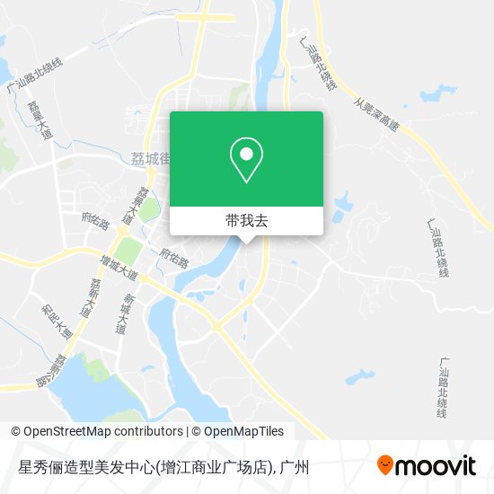 星秀俪造型美发中心(增江商业广场店)地图