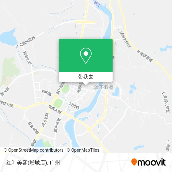红叶美容(增城店)地图