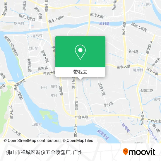 佛山市禅城区新仪五金喷塑厂地图