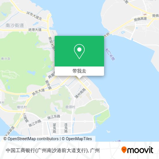 中国工商银行(广州南沙港前大道支行)地图