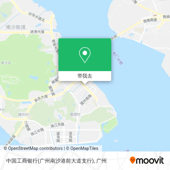 中国工商银行(广州南沙港前大道支行)地图