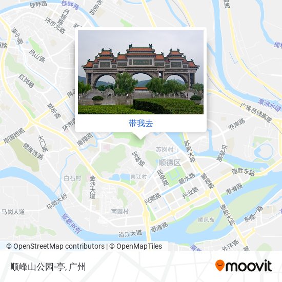 顺峰山公园-亭地图