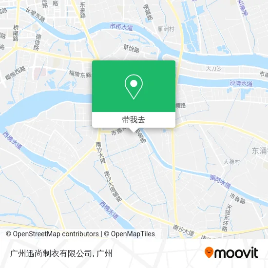 广州迅尚制衣有限公司地图