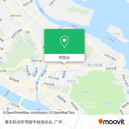番安机动车驾驶学校报名处地图
