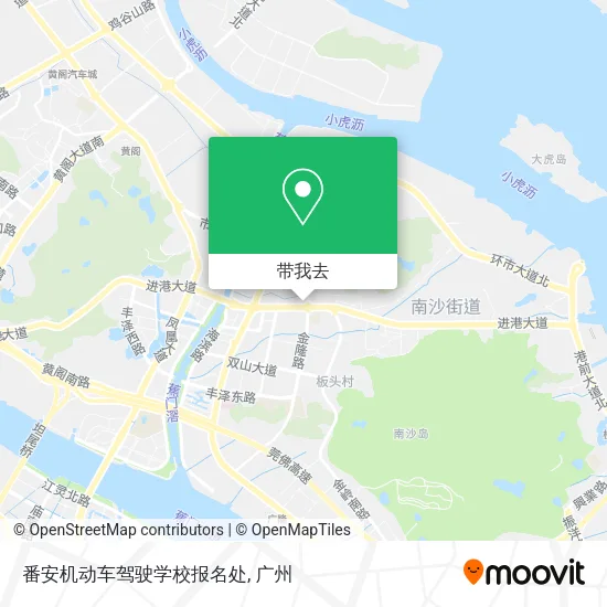 番安机动车驾驶学校报名处地图