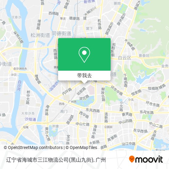 辽宁省海城市三江物流公司(黑山九街)地图