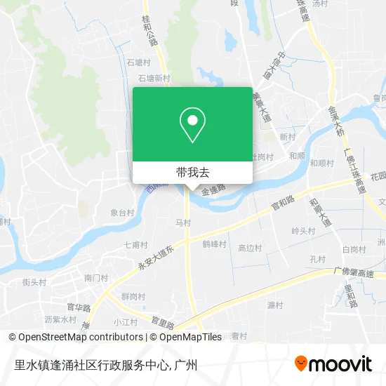 里水镇逢涌社区行政服务中心地图