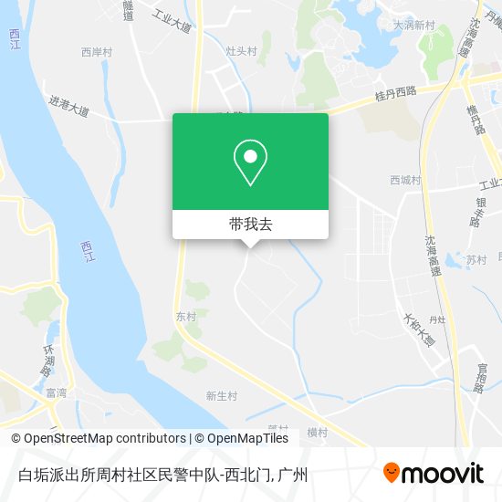白垢派出所周村社区民警中队-西北门地图