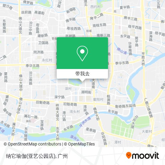 纳它瑜伽(亚艺公园店)地图