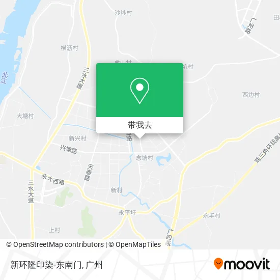 新环隆印染-东南门地图