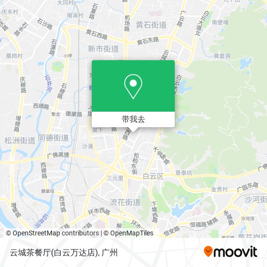 云城茶餐厅(白云万达店)地图