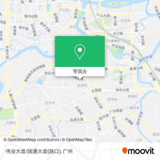 伟业大道/国通大道(路口)地图
