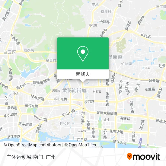 广体运动城-南门地图