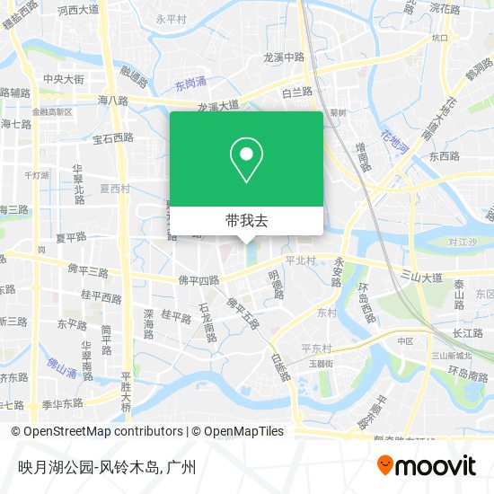 映月湖公园-风铃木岛地图
