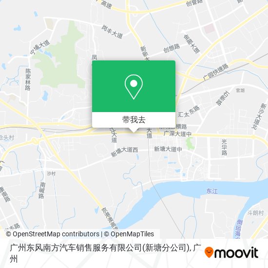 广州东风南方汽车销售服务有限公司(新塘分公司)地图