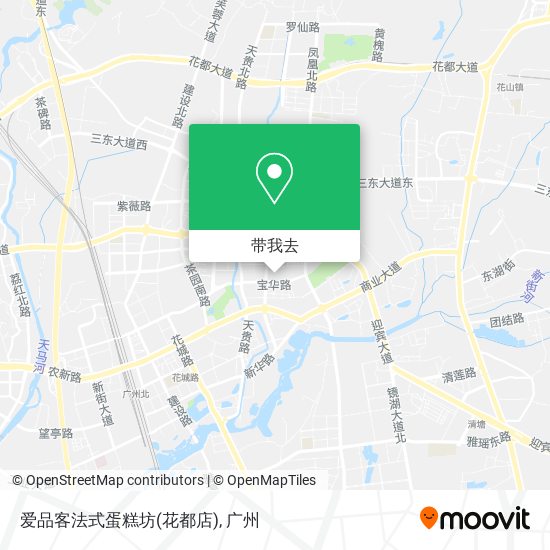 爱品客法式蛋糕坊(花都店)地图