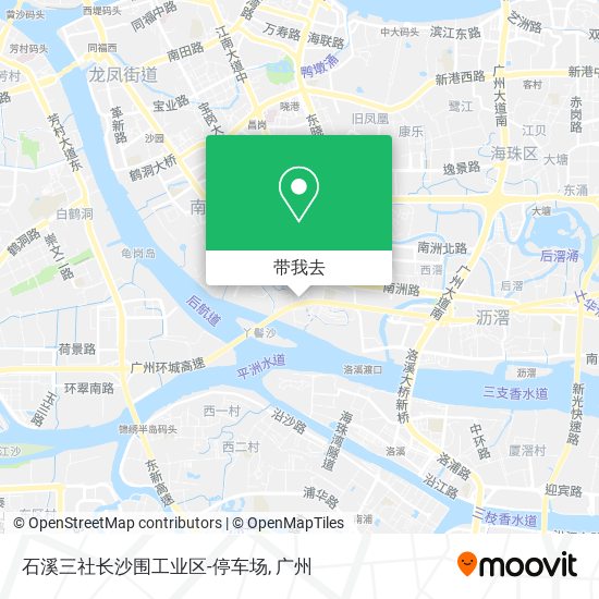 石溪三社长沙围工业区-停车场地图