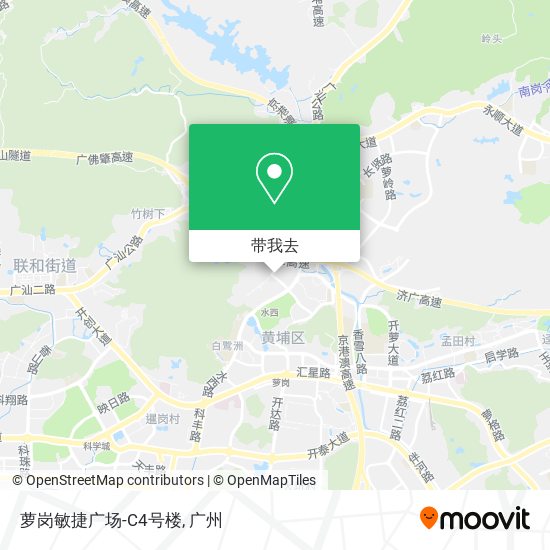 萝岗敏捷广场-C4号楼地图