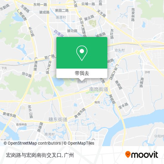 宏岗路与宏岗南街交叉口地图