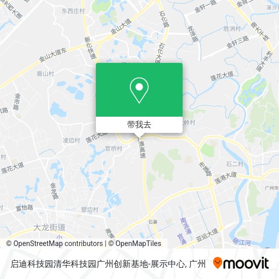 启迪科技园清华科技园广州创新基地-展示中心地图