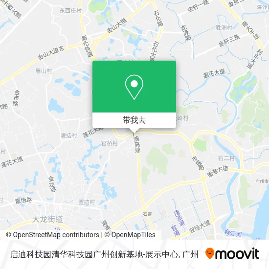 启迪科技园清华科技园广州创新基地-展示中心地图