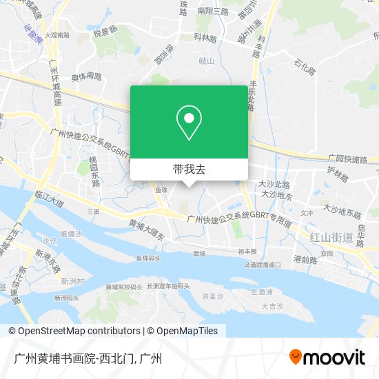 广州黄埔书画院-西北门地图