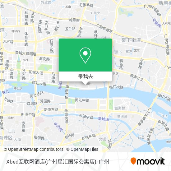 Xbed互联网酒店(广州星汇国际公寓店)地图