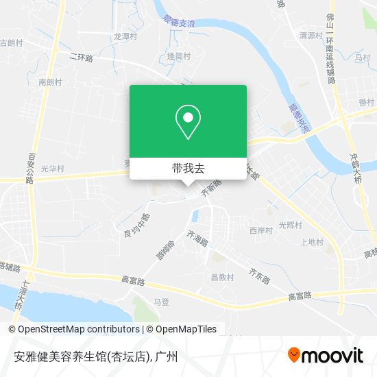 安雅健美容养生馆(杏坛店)地图