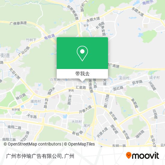 广州市仲瑜广告有限公司地图