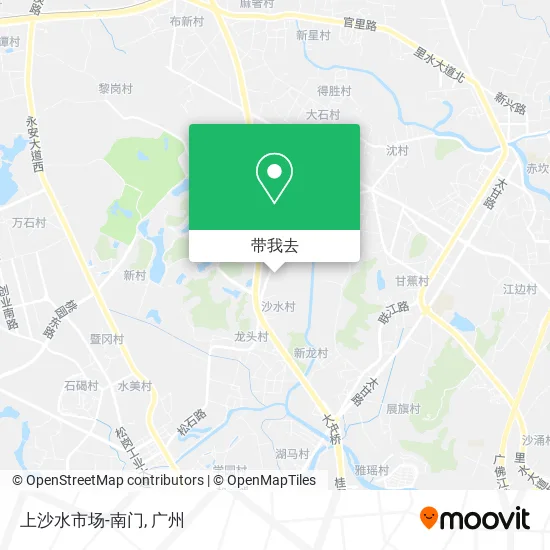 上沙水市场-南门地图