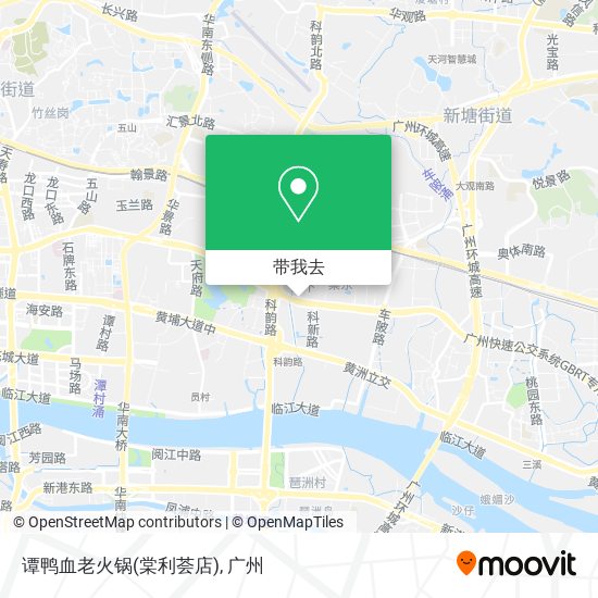 谭鸭血老火锅(棠利荟店)地图