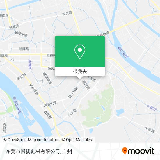 东莞市博扬鞋材有限公司地图