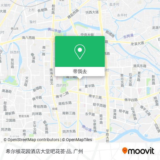 希尔顿花园酒店大堂吧花荟·品地图