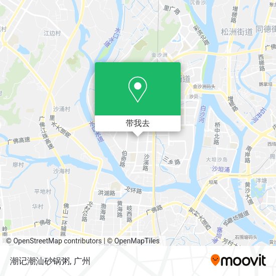潮记潮汕砂锅粥地图