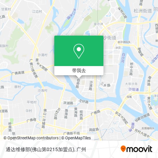 通达维修部(佛山第0215加盟点)地图