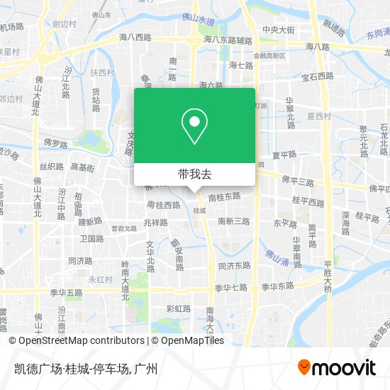 凯德广场·桂城-停车场地图