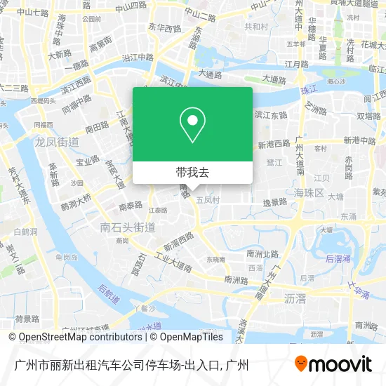 广州市丽新出租汽车公司停车场-出入口地图
