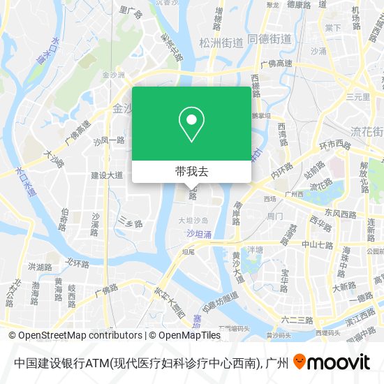 中国建设银行ATM(现代医疗妇科诊疗中心西南)地图
