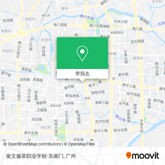 俊文服装职业学校-东南门地图