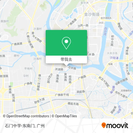 石门中学-东南门地图